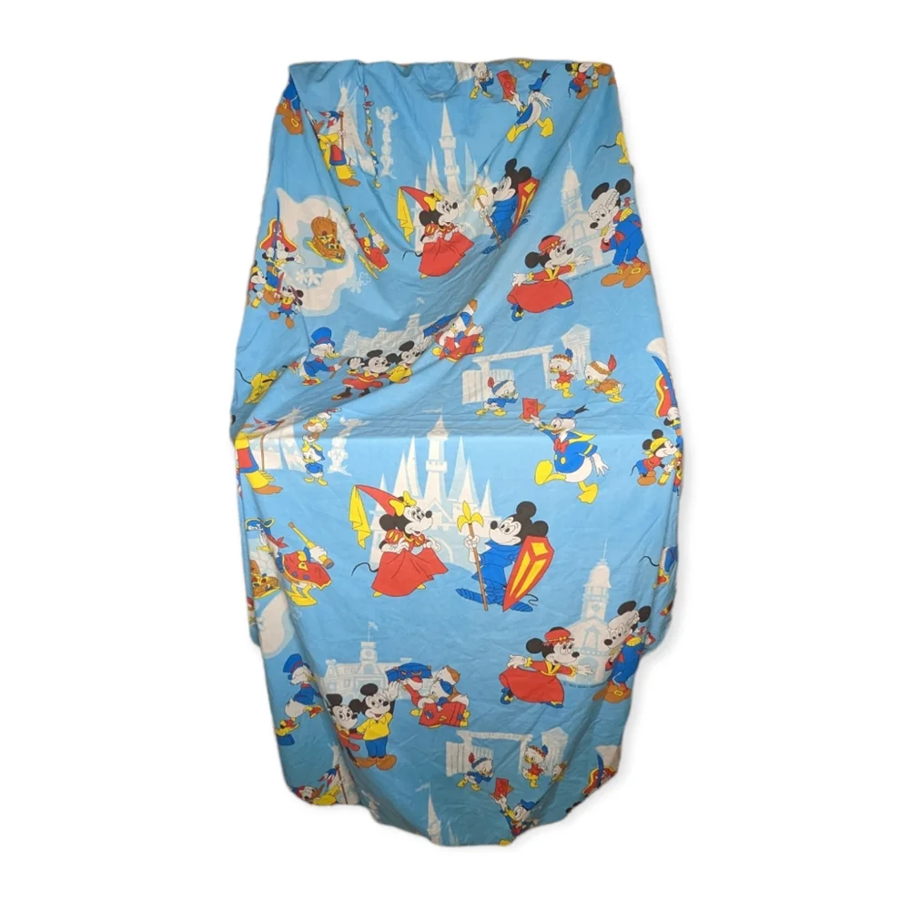 Vintage 1970s Disney Theme Parks Twin Fitted Sheet